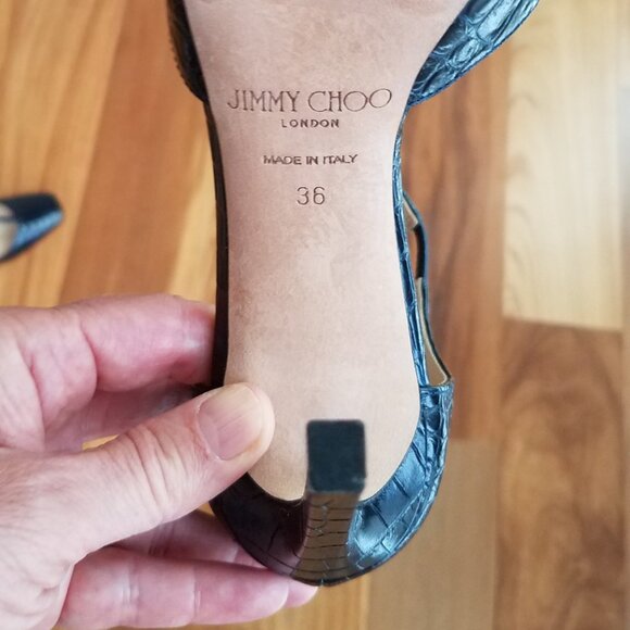 Jimmy Choo Lexica 100 CCL Pumps Navy Size 6 - Picture 2 of 8